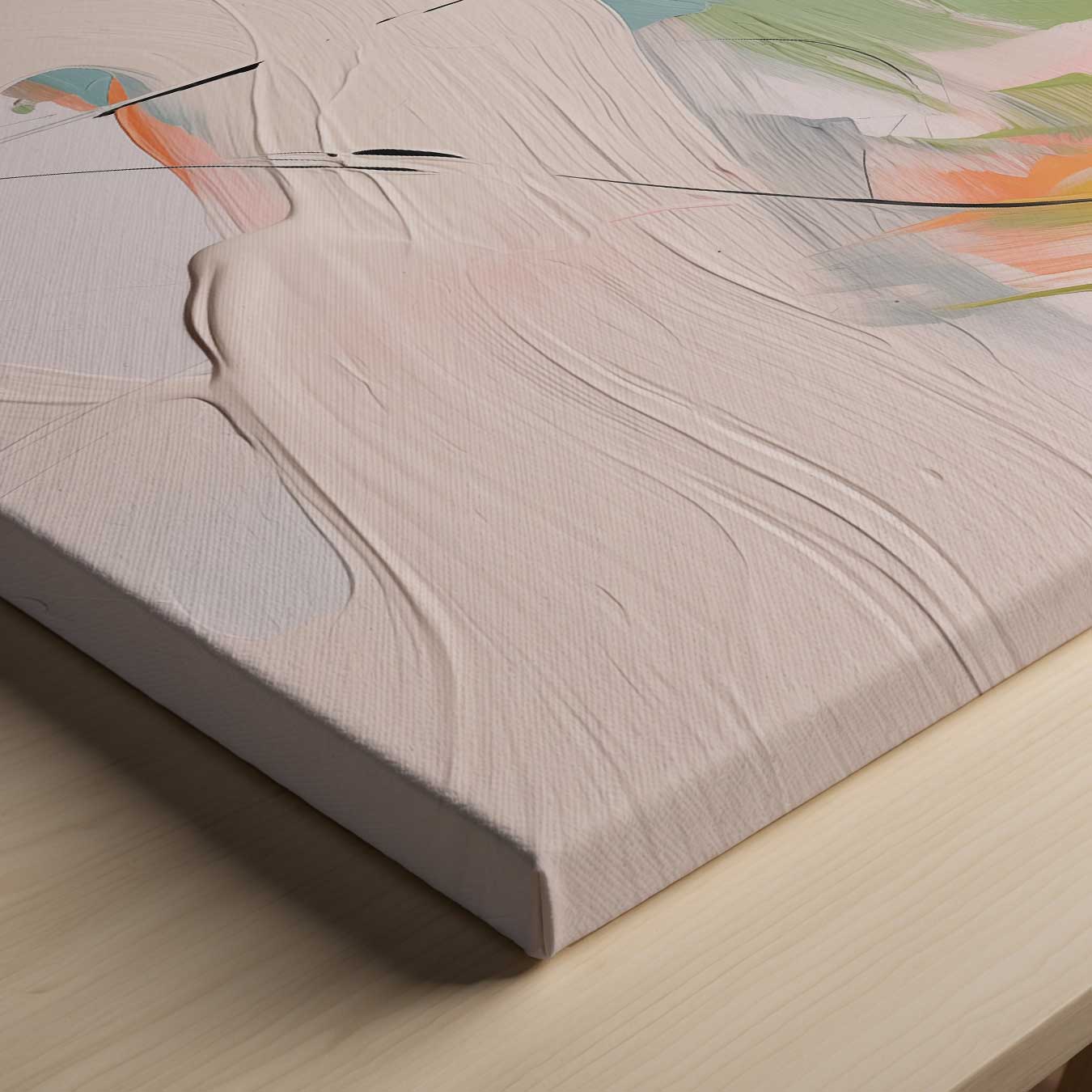 Kleurenstorm in Beweging Kunstwerk-canvas-dibond-plexiglas-wanddecoratie-WallArtistic