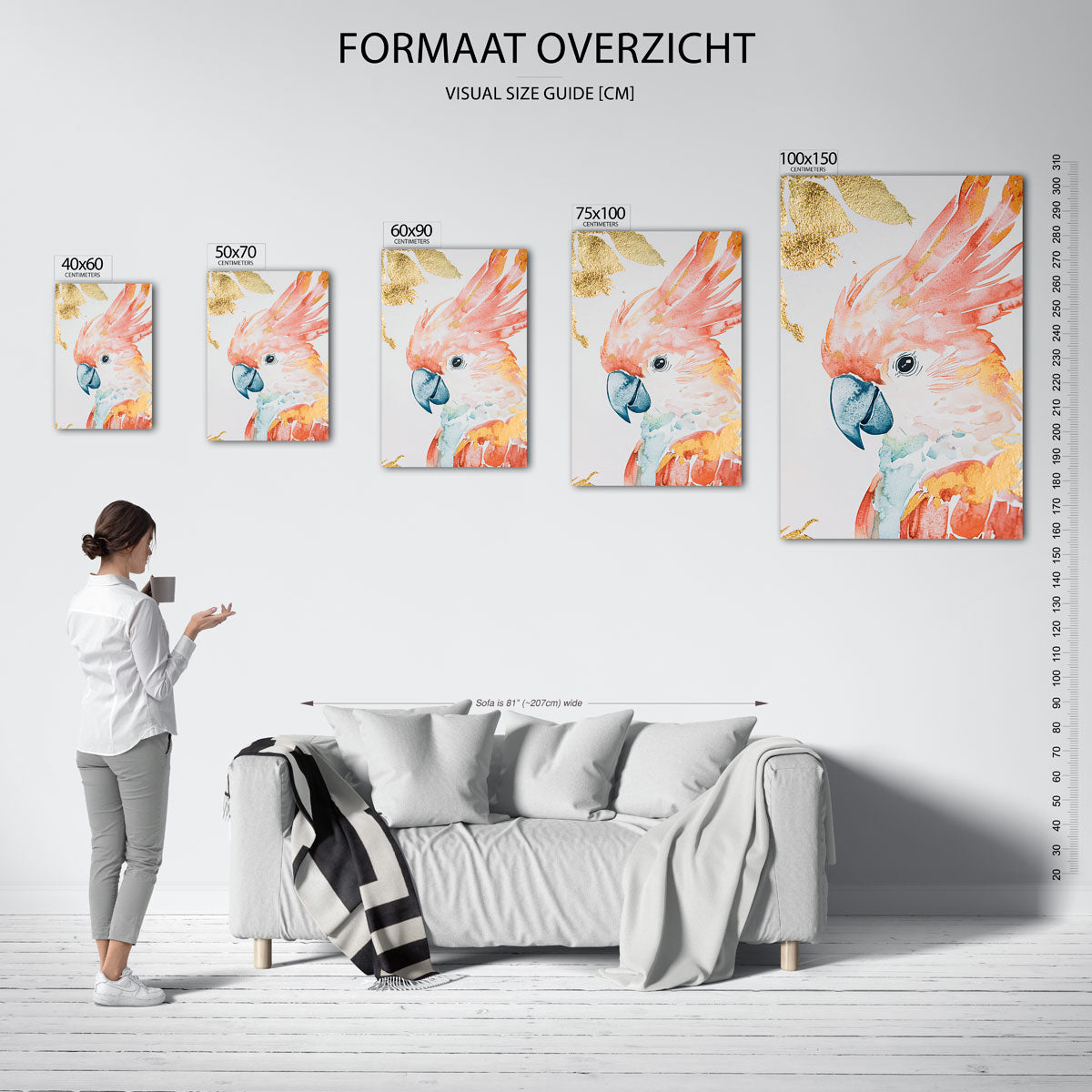 Vrolijke vogel illustratie Kunstwerk