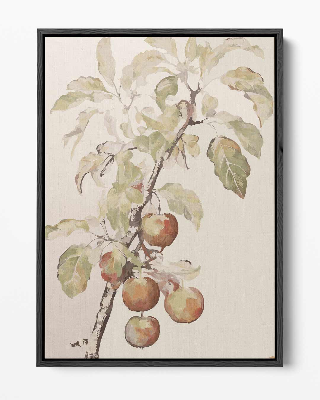 Vintage Appelboom Schilderij Kunstwerk-canvas-dibond-plexiglas-wanddecoratie-WallArtistic