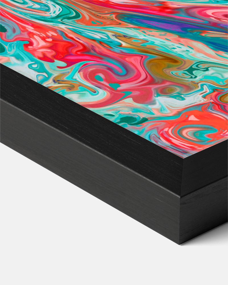 Abstracte Kleurenwervel Poster-WallArtistic