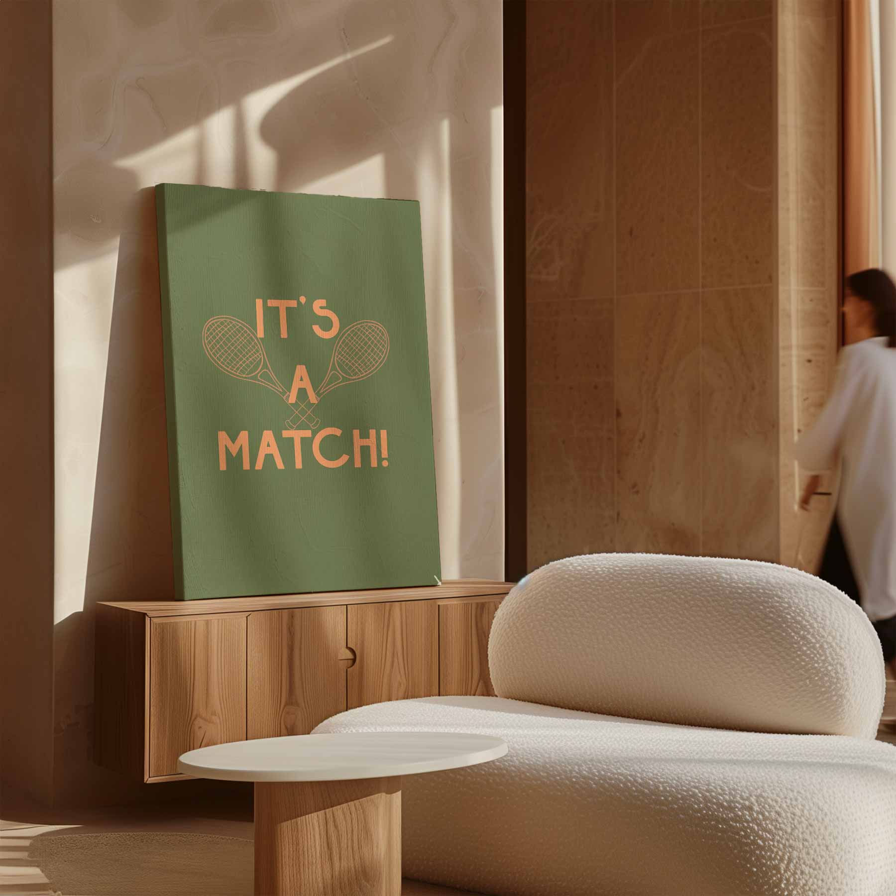 It's a Match Tennis Kunstwerk-canvas-dibond-plexiglas-wanddecoratie-WallArtistic