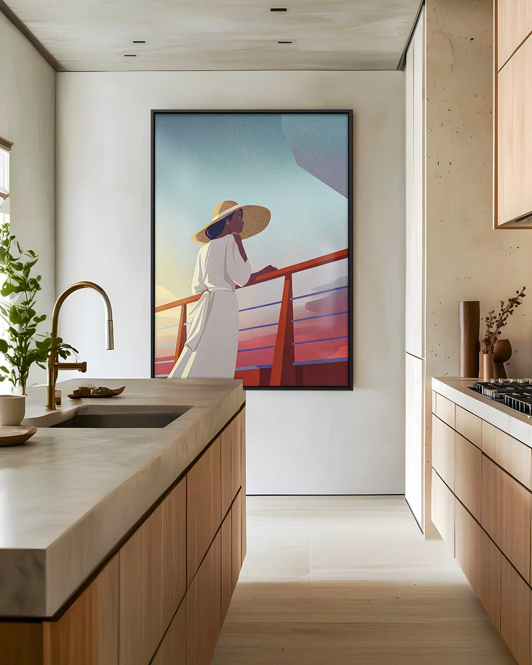Zomerse Reflecties Kunstwerk-canvas-dibond-plexiglas-wanddecoratie-WallArtistic