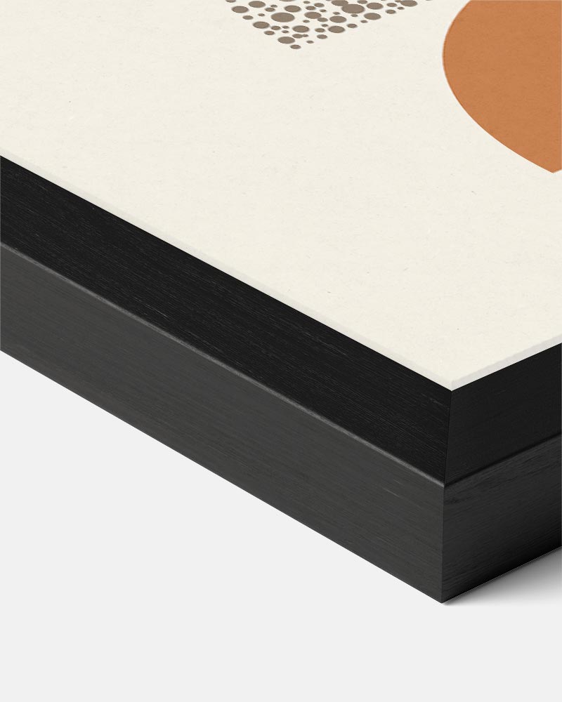 Retro Halve Cirkels Poster-WallArtistic