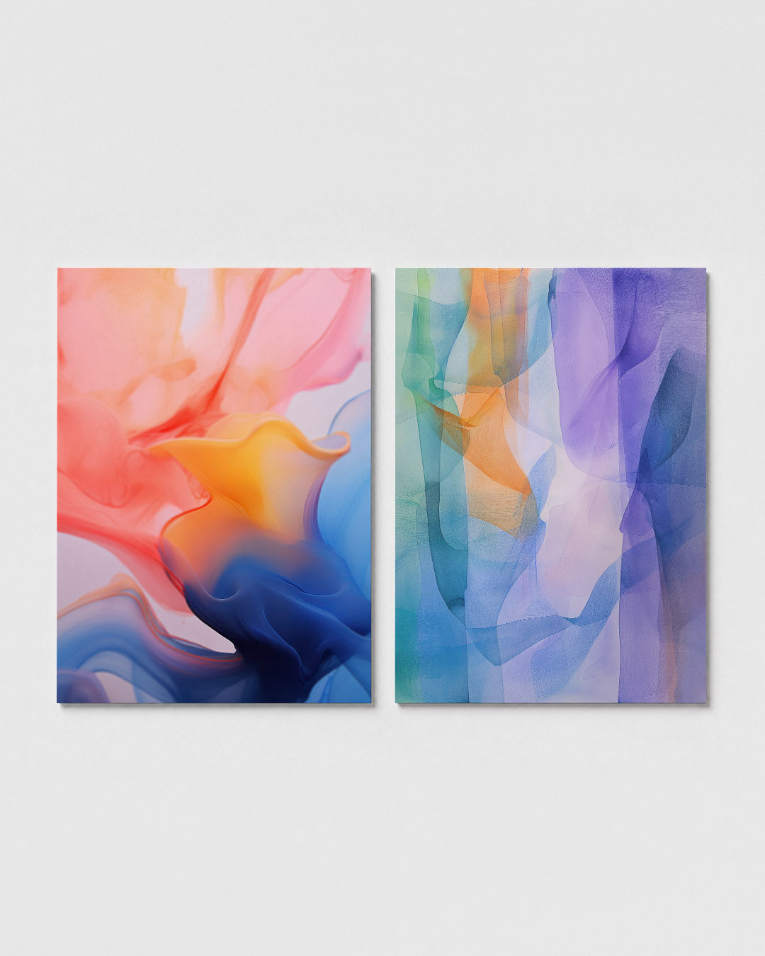 Kleurige vloeibaarheid Posterset