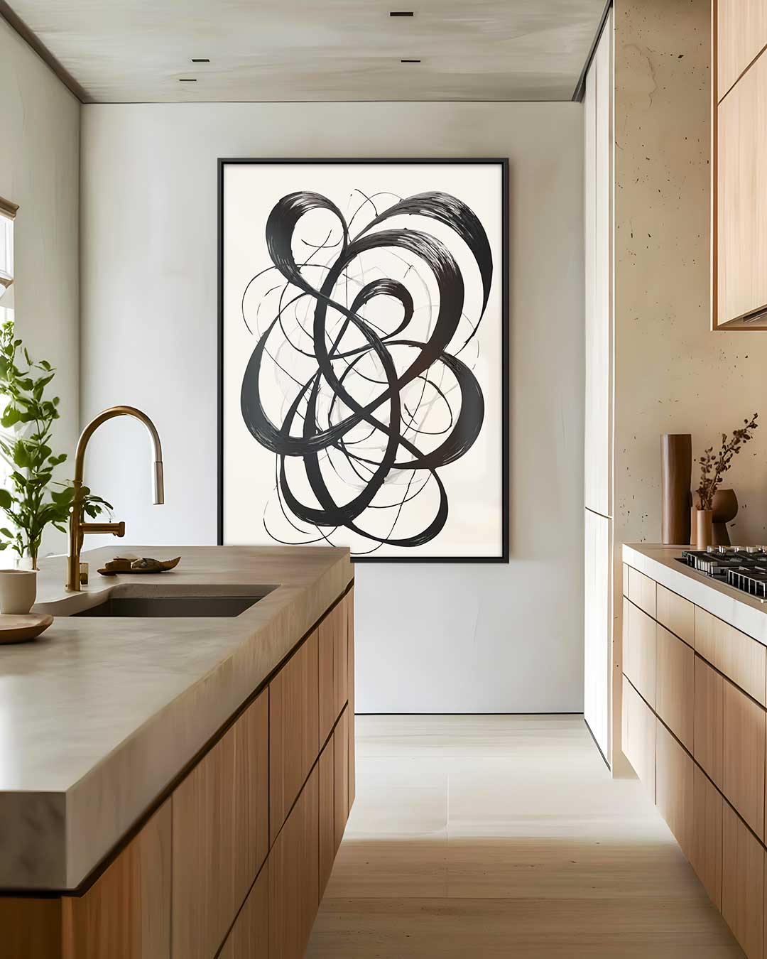 Dans van de Penselen Kunstwerk-canvas-dibond-plexiglas-wanddecoratie-WallArtistic