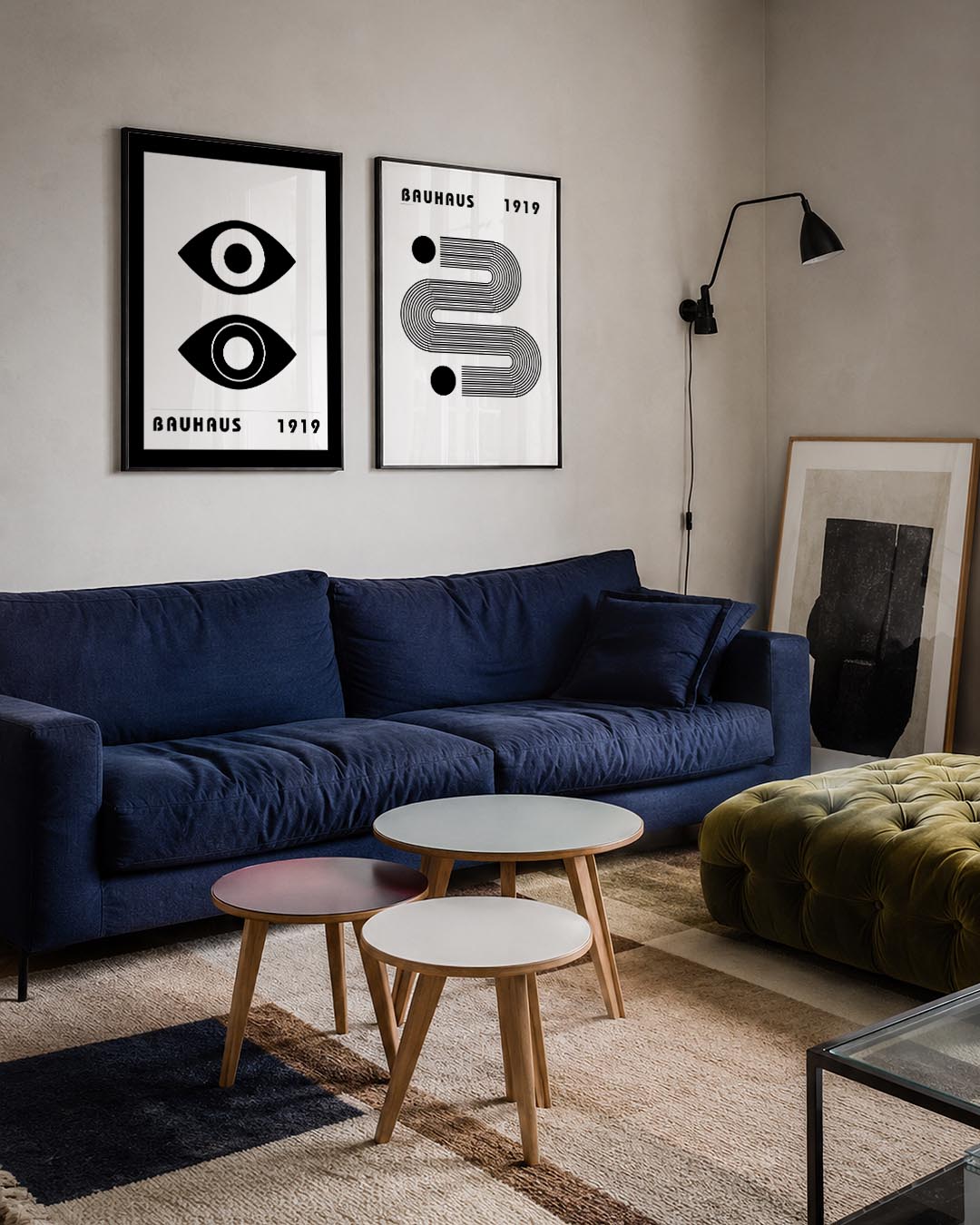 Oogvormen contrast Posterset