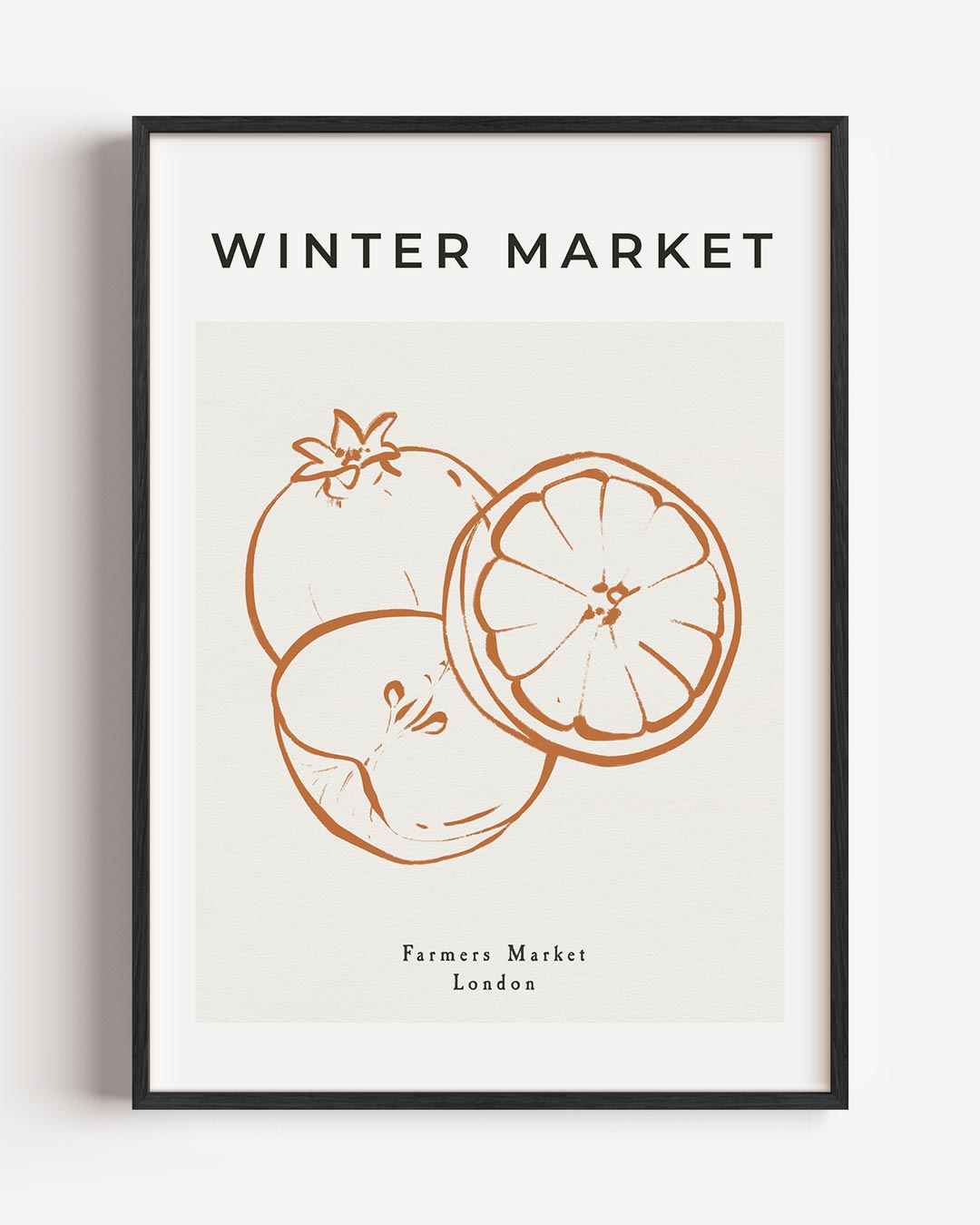 Winter Market Kunstposter-WallArtistic