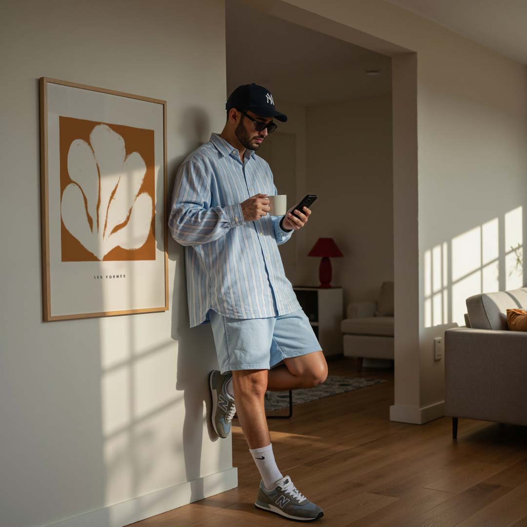 Abstracte Bloemvormen Poster-WallArtistic