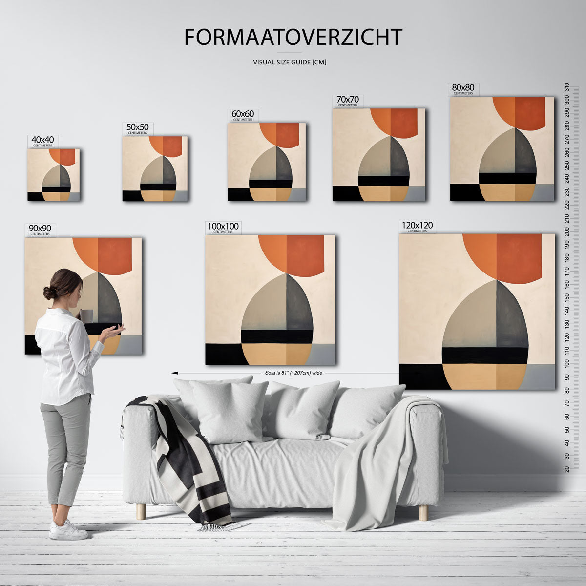 Abstracte vormen Poster