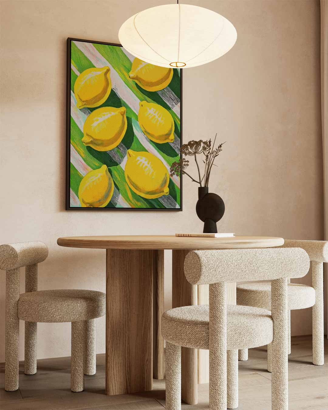 Citroenen op een zonnige dag Kunstwerk-canvas-dibond-plexiglas-wanddecoratie-WallArtistic