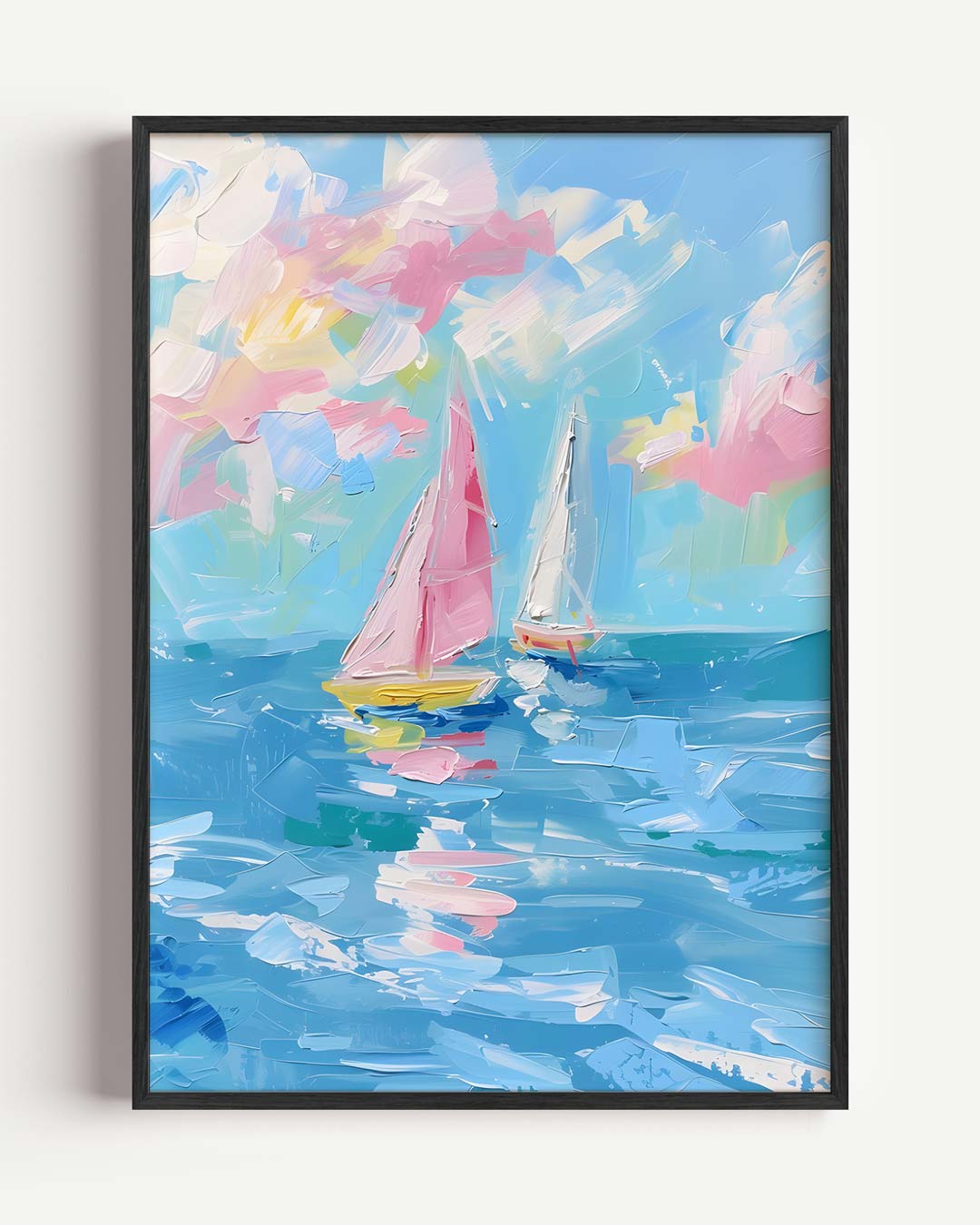 Kleurrijke Zeilboot Avontuur Poster