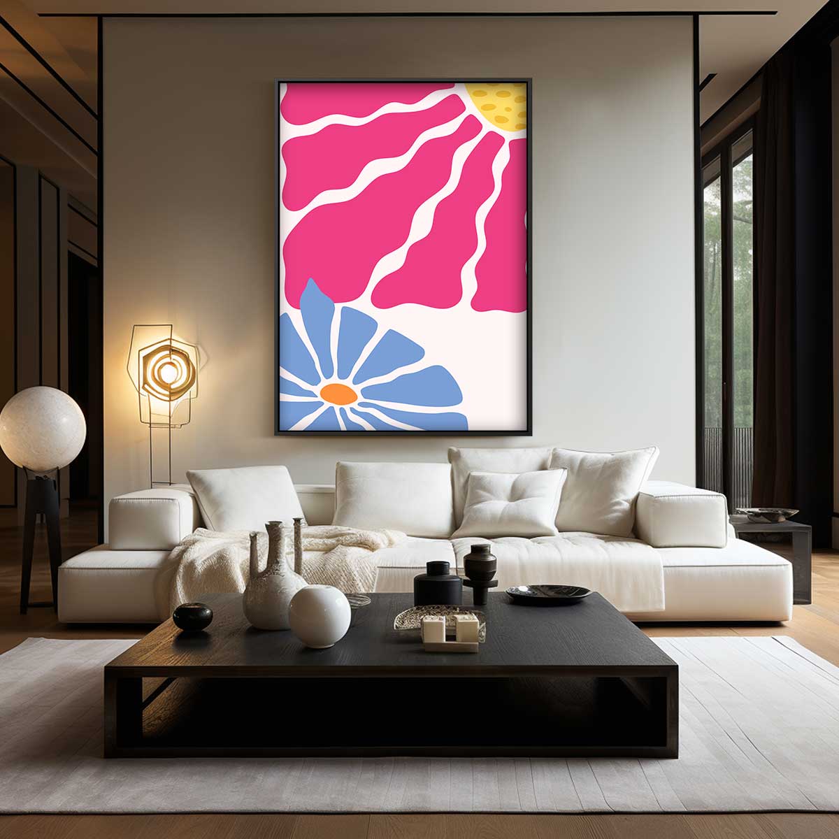 Bloemenpracht in Kleuren Kunstwerk-canvas-dibond-plexiglas-wanddecoratie-WallArtistic