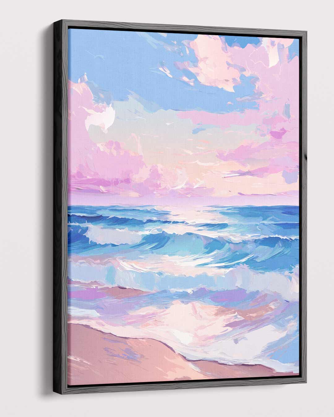 Kleurrijke Zonsopgang aan Zee Kunstwerk-canvas-dibond-plexiglas-wanddecoratie-WallArtistic