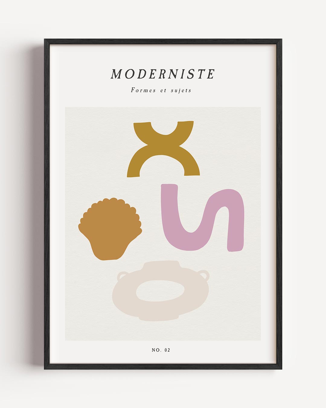 Modernistische Abstracte Vormen Poster-WallArtistic