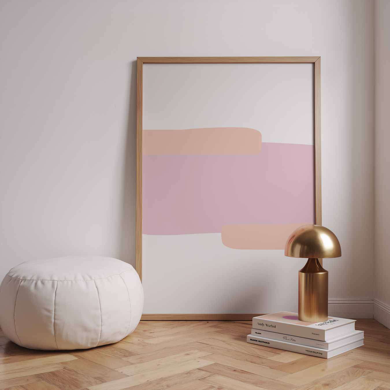 Rustgevende Abstracte Kunstposter