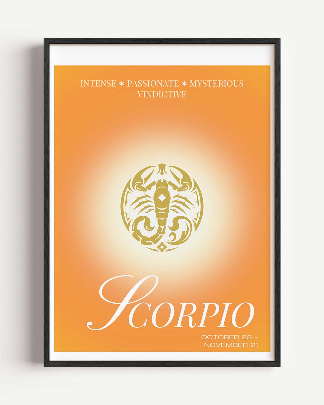 Stijlvolle Schorpioen Poster