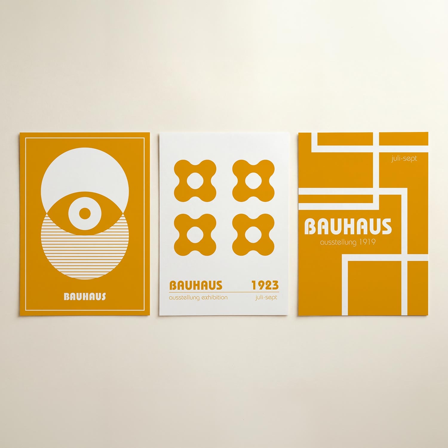 Cirkelvormen en lijnen Posterset