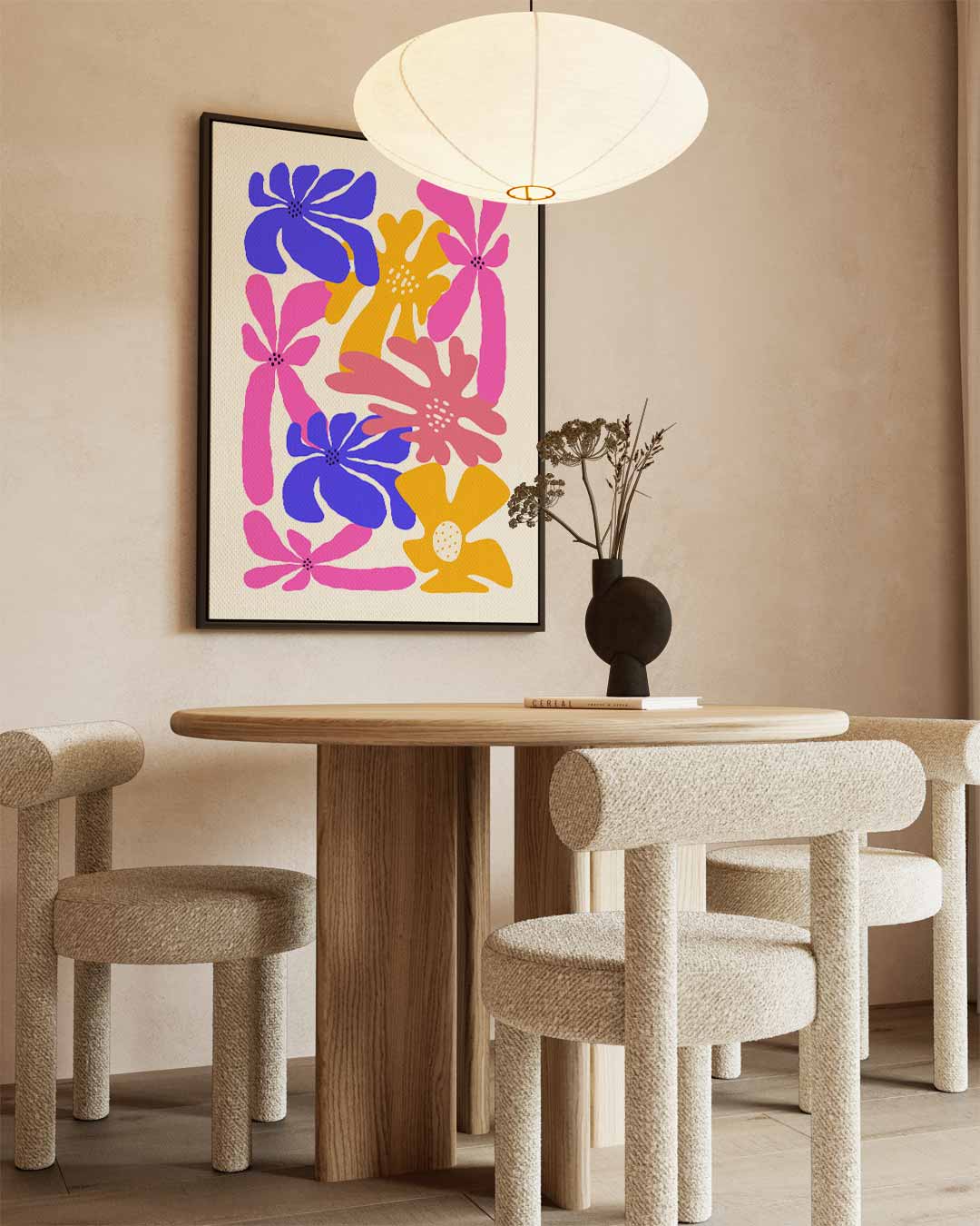 Bloemenexplosie Canvas Kunstwerk-canvas-dibond-plexiglas-wanddecoratie-WallArtistic
