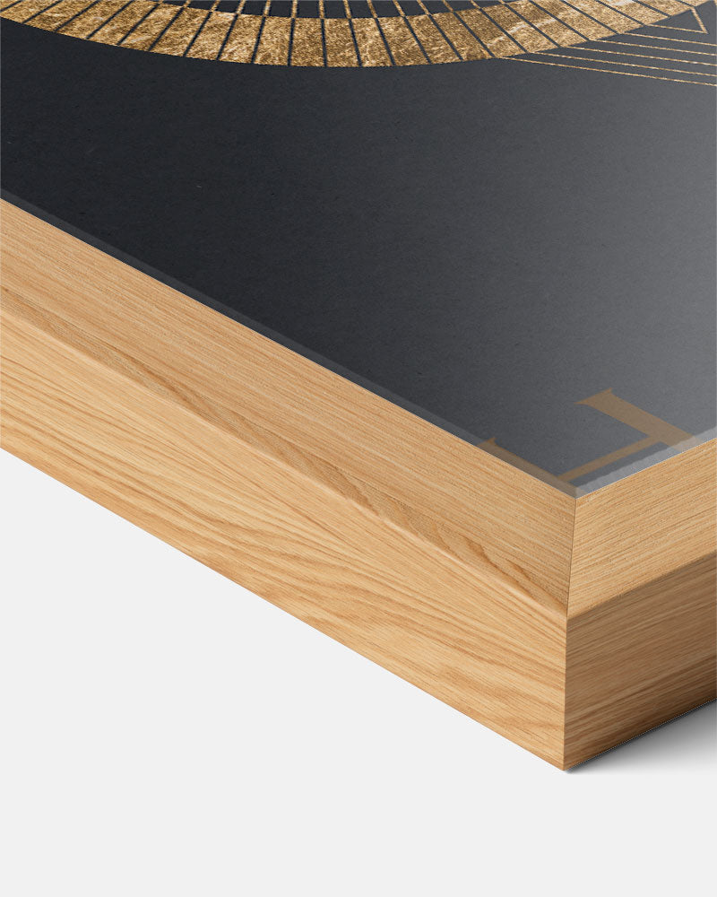 Gouden Harmonie Mandala Poster-WallArtistic