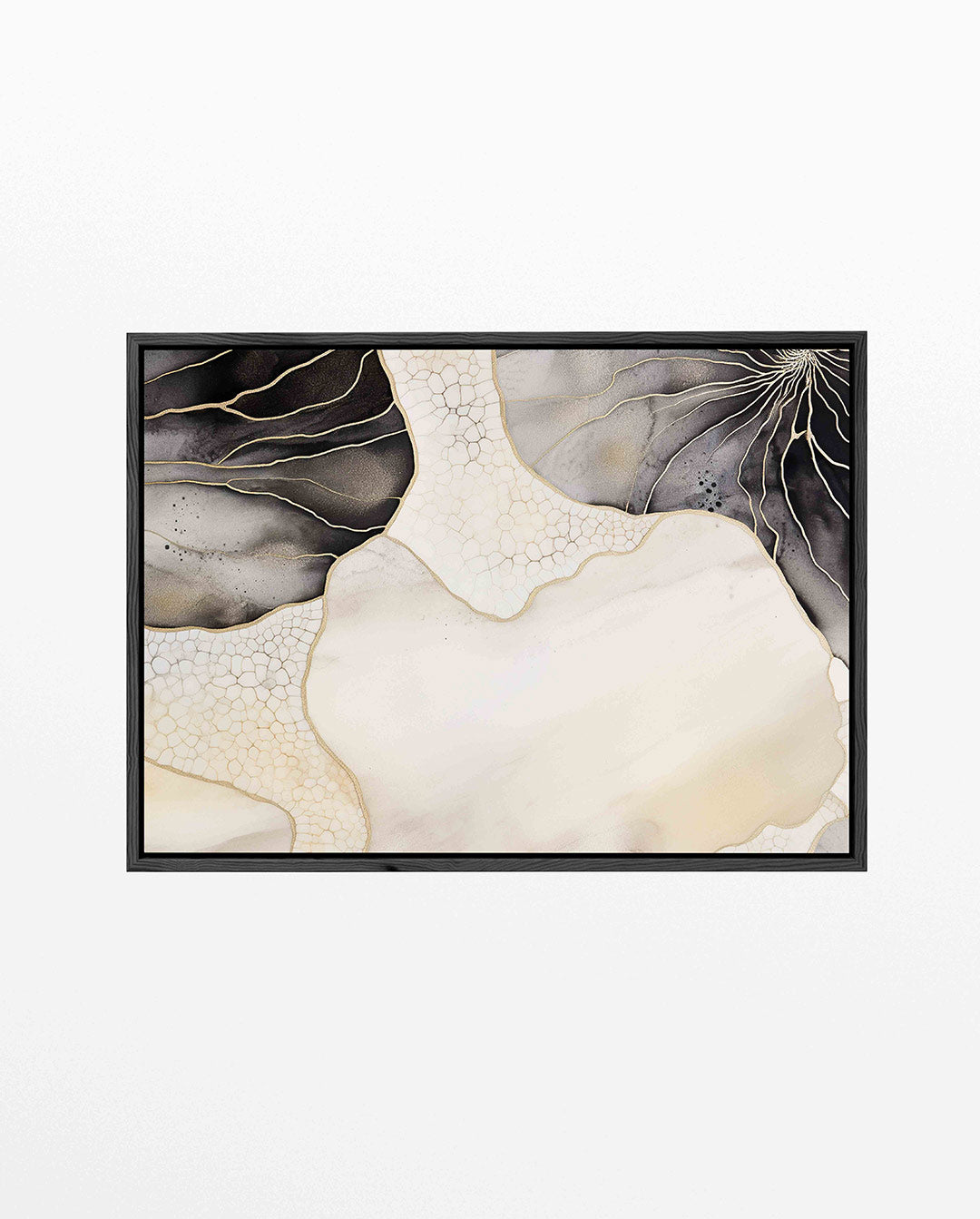 Organische lijnen compositie Kunstwerk