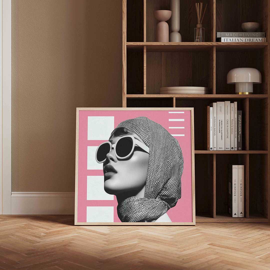 Vrouw met zonnebril Poster
