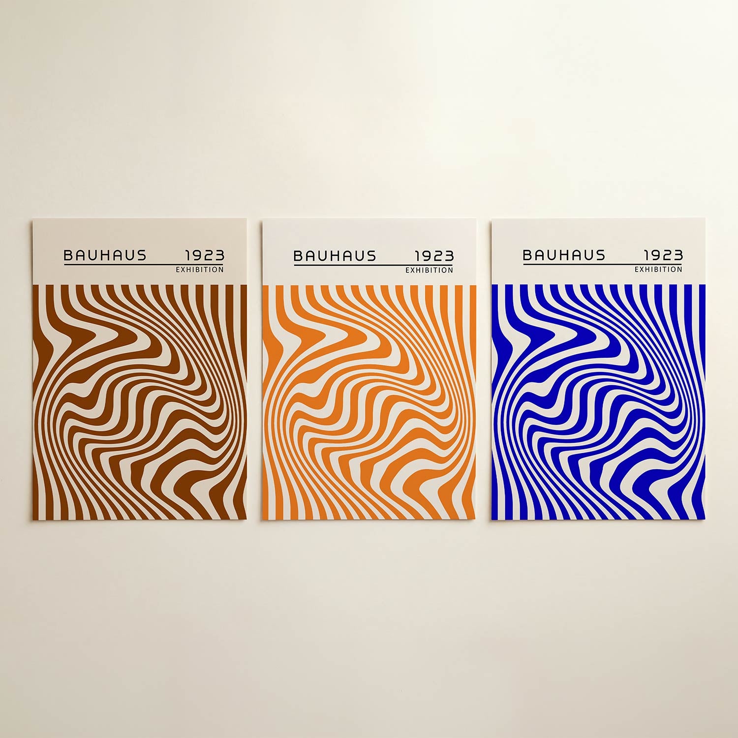 Golvend lijnenspel Posterset