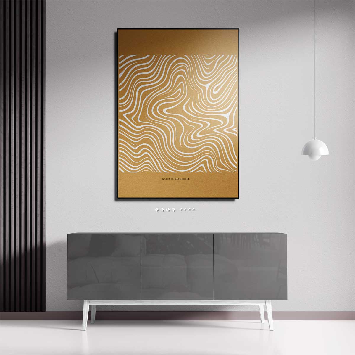 Golvende Lijnen Natuurprint Kunstwerk-canvas-dibond-plexiglas-wanddecoratie-WallArtistic