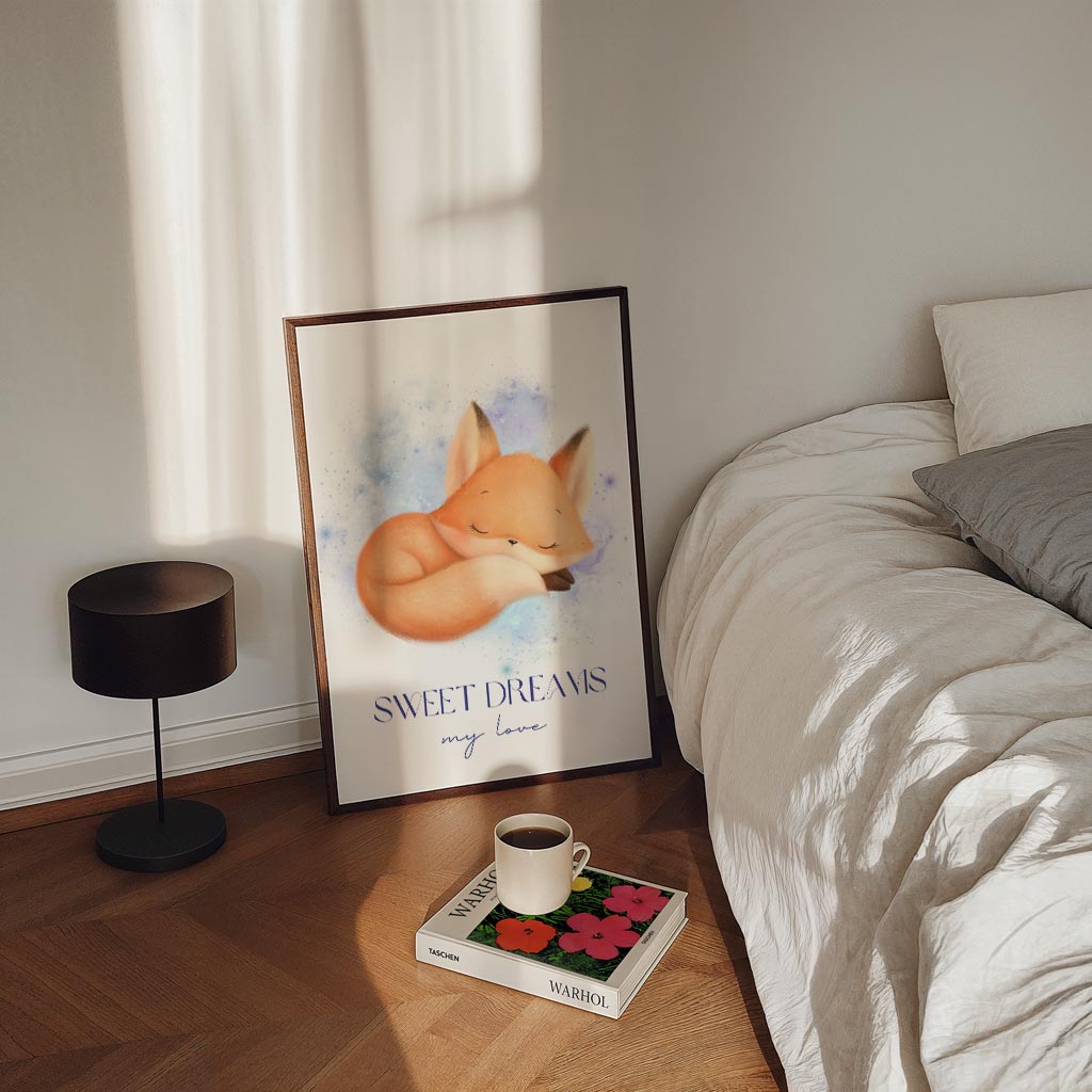 Dromerige Vos Poster-WallArtistic