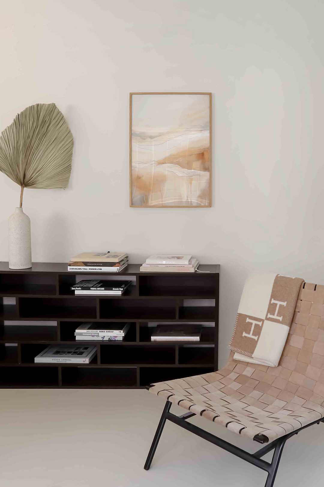Abstracte beige landschappen Poster