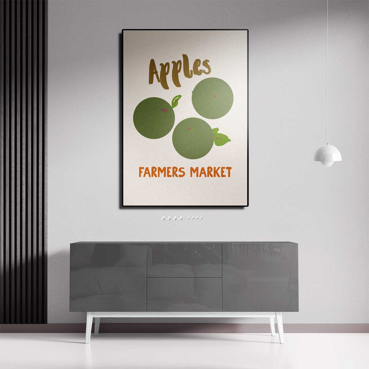 Groene Appelmarkt Kunstwerk-canvas-dibond-plexiglas-wanddecoratie-WallArtistic