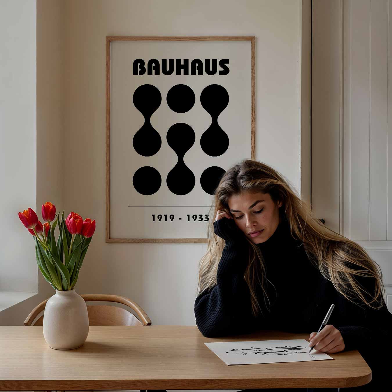 Bauhaus Elegantie Poster-WallArtistic