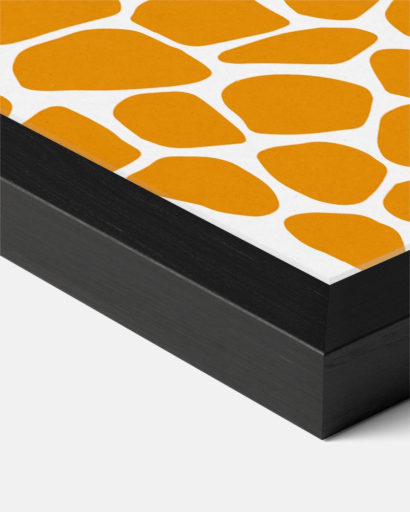 Stijlvolle Oranje Abstracte Poster