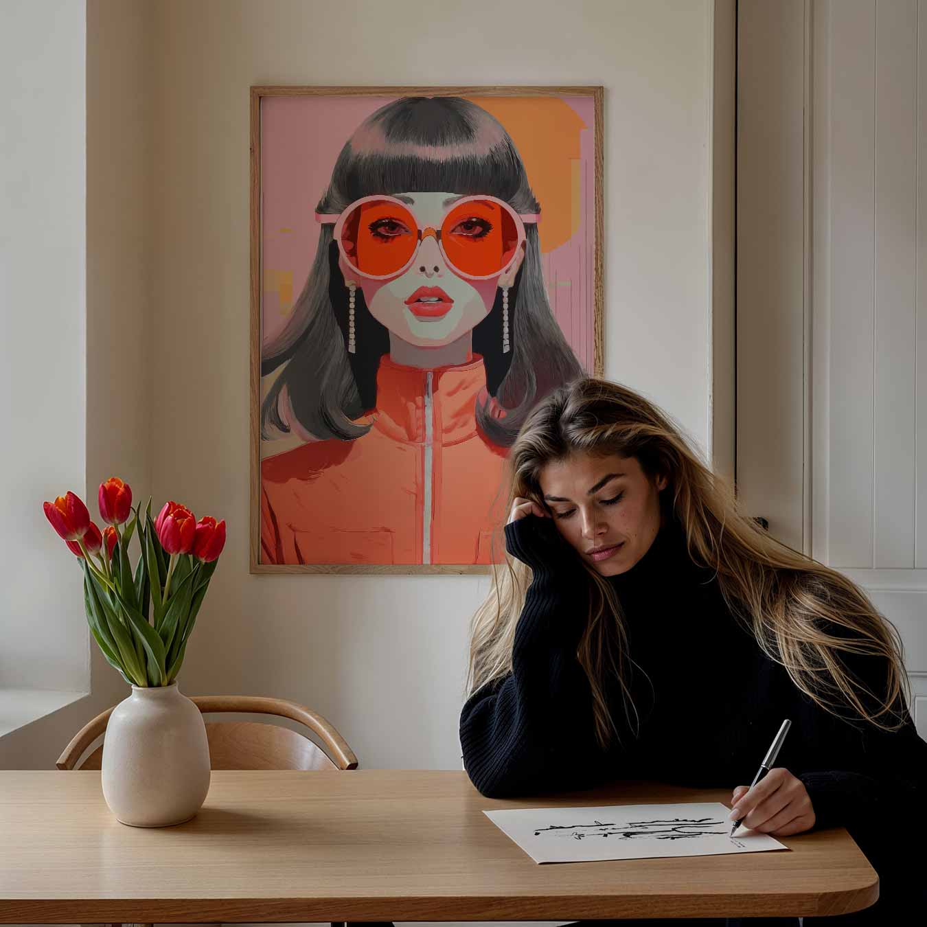 Stijlvolle Retro Fashion Poster