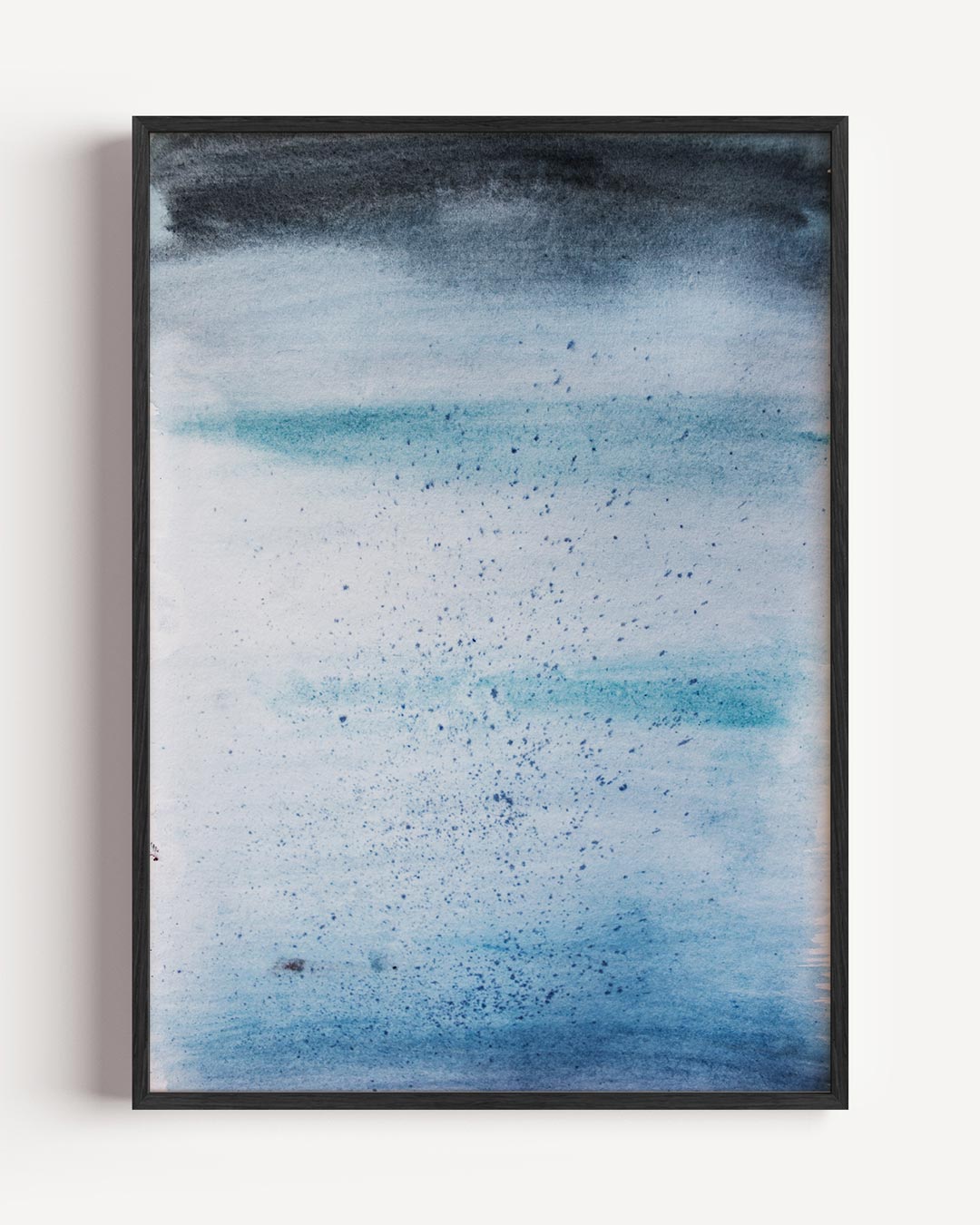 Hemelse Blauwe Waterverfposter-WallArtistic