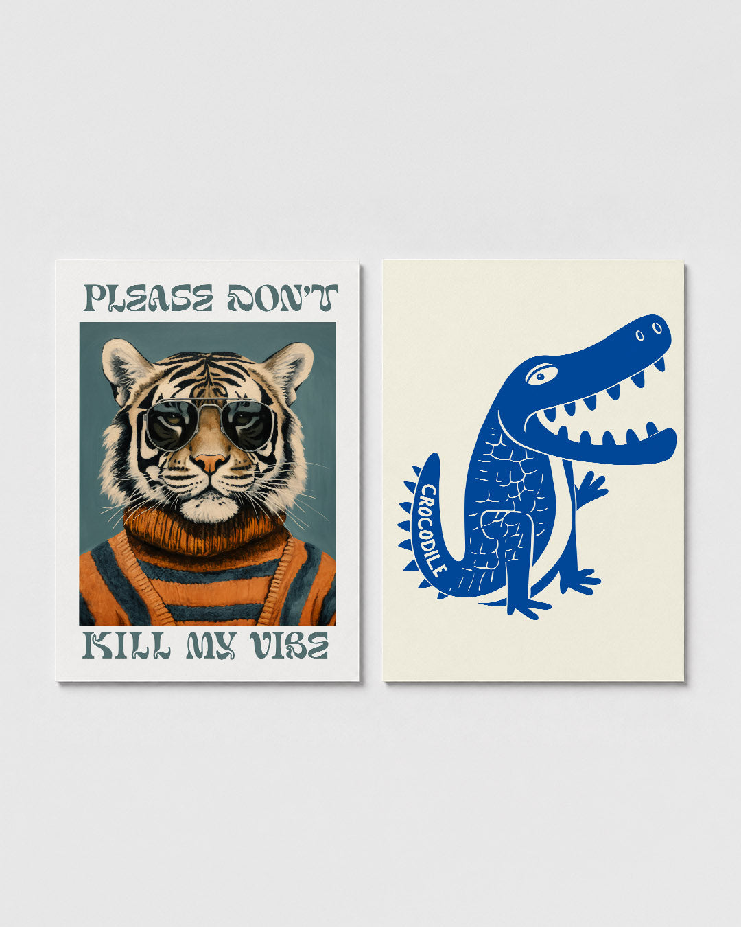 Tijger met bril Posterset