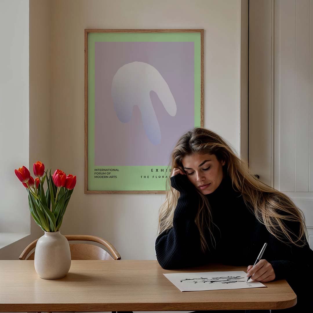 Moderne Kunsttentoonstelling Poster-WallArtistic