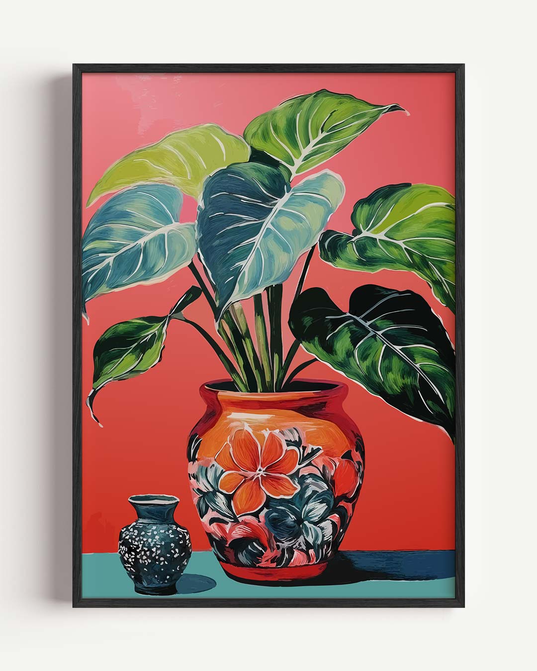 Tropische Bladeren in Stijlvolle Vaas Poster