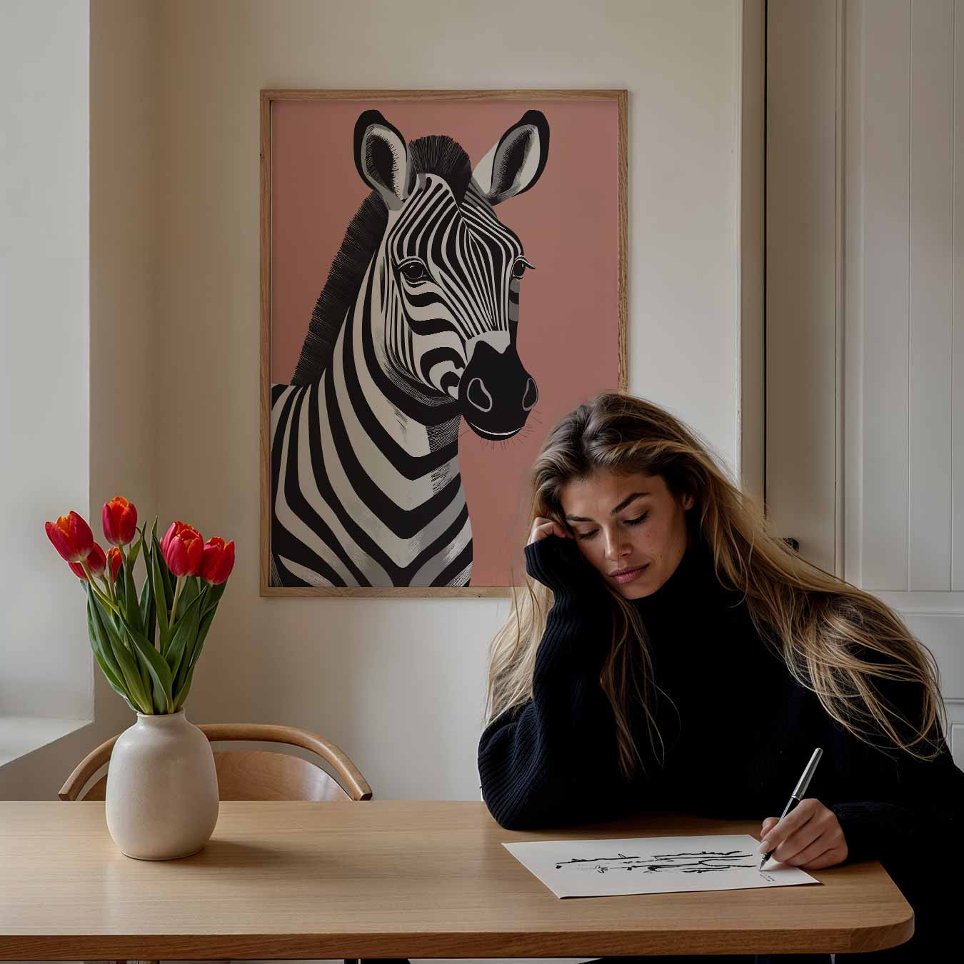 Zebra Chic Poster-WallArtistic