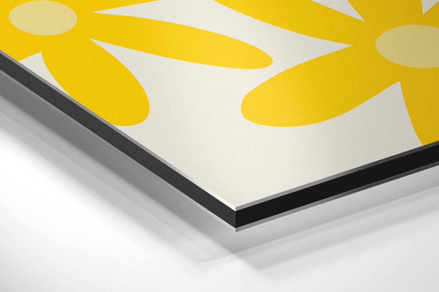 Stralende Gele Bloemenpracht Kunstwerk-canvas-dibond-plexiglas-wanddecoratie-WallArtistic