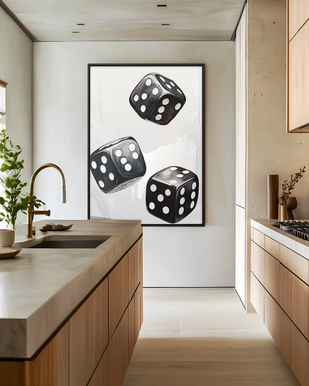 Rollende Dobbelstenen Kunstwerk-canvas-dibond-plexiglas-wanddecoratie-WallArtistic