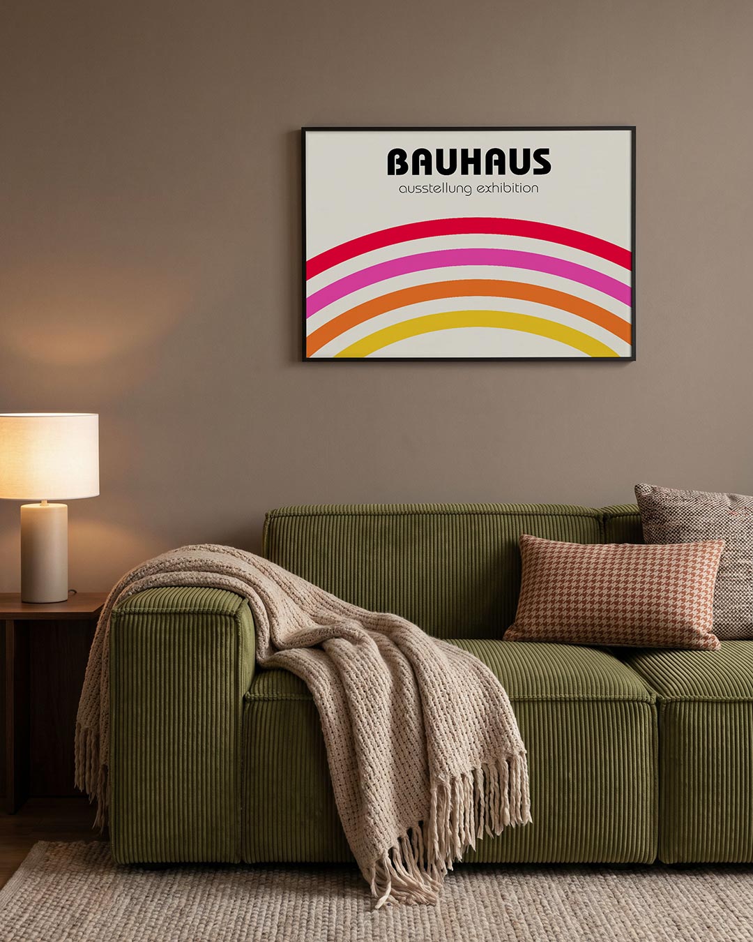 Kleurrijke booglijnen Poster