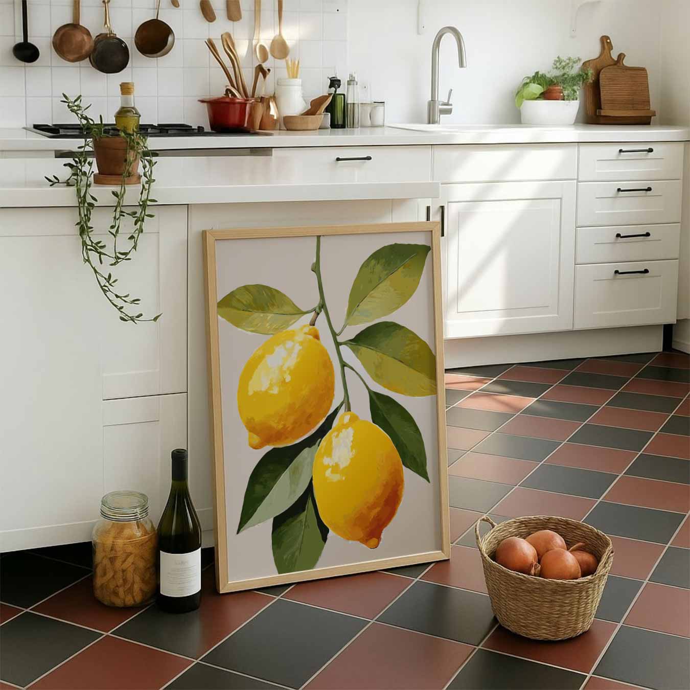 Verfrissende Citrus Kunstposter