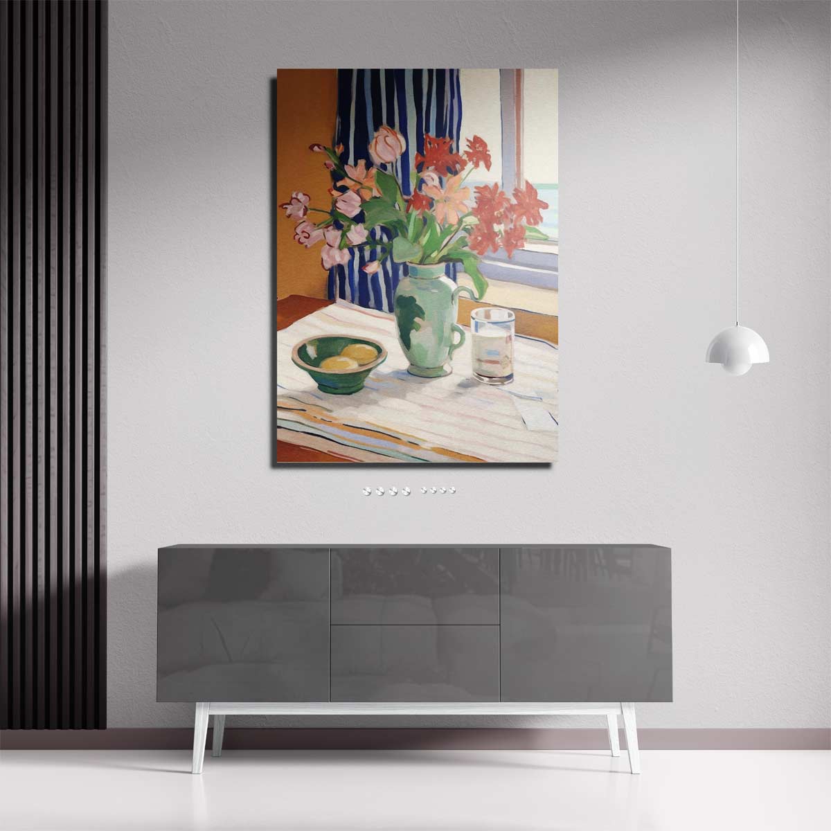Tijdloze Bloemsymfonie Kunstwerk-canvas-dibond-plexiglas-wanddecoratie-WallArtistic