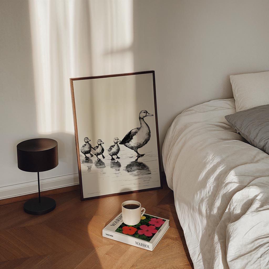 Eendenfamilie Wandkunst Poster