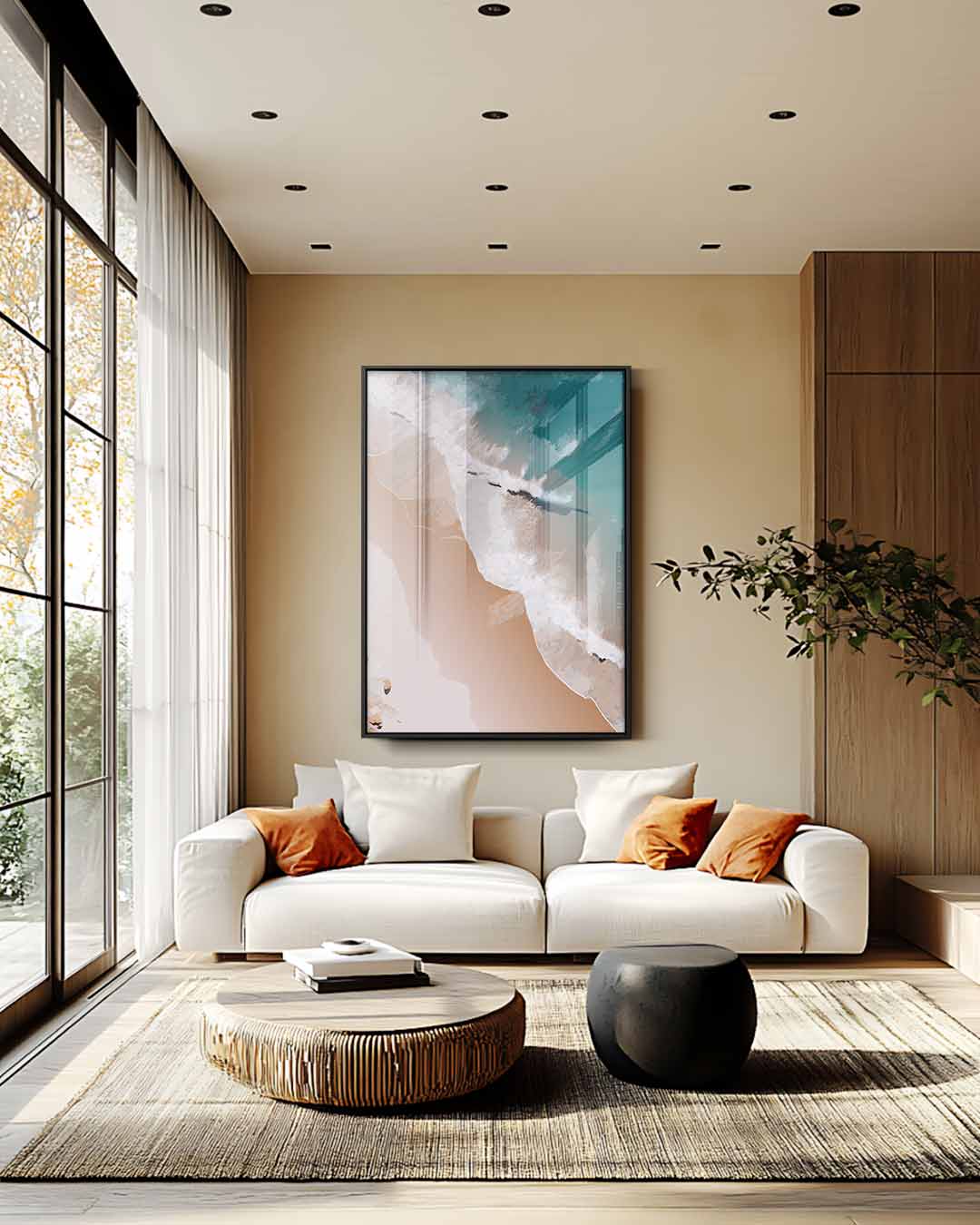 Dromerige Zeegezichten Kunstwerk-canvas-dibond-plexiglas-wanddecoratie-WallArtistic