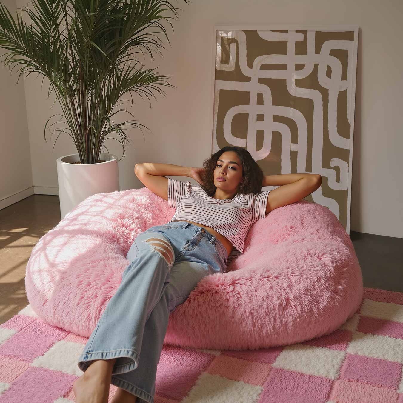 Abstracte Lijnenspel Poster-WallArtistic