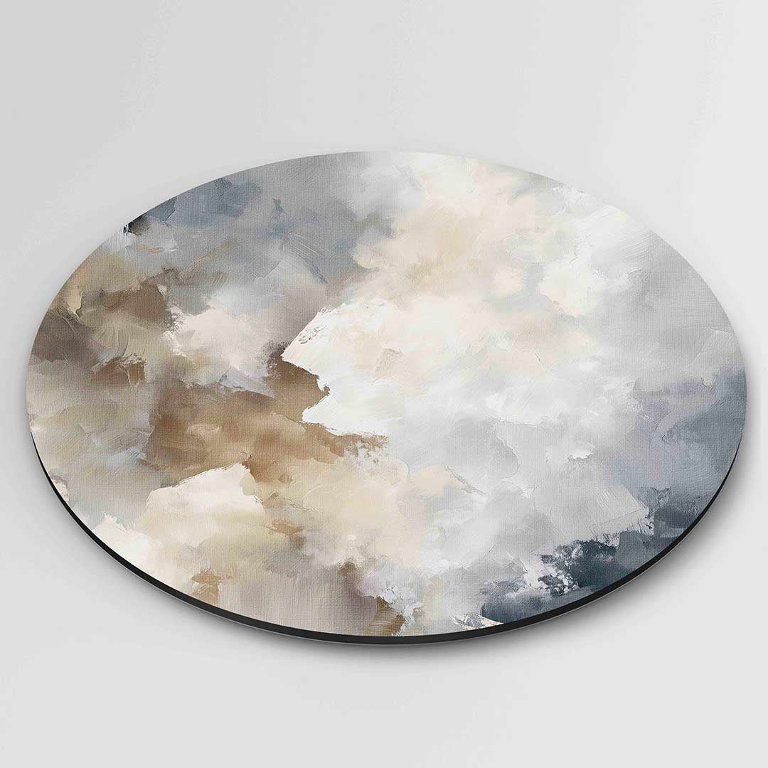 Abstracte wolken Muurcirkel
