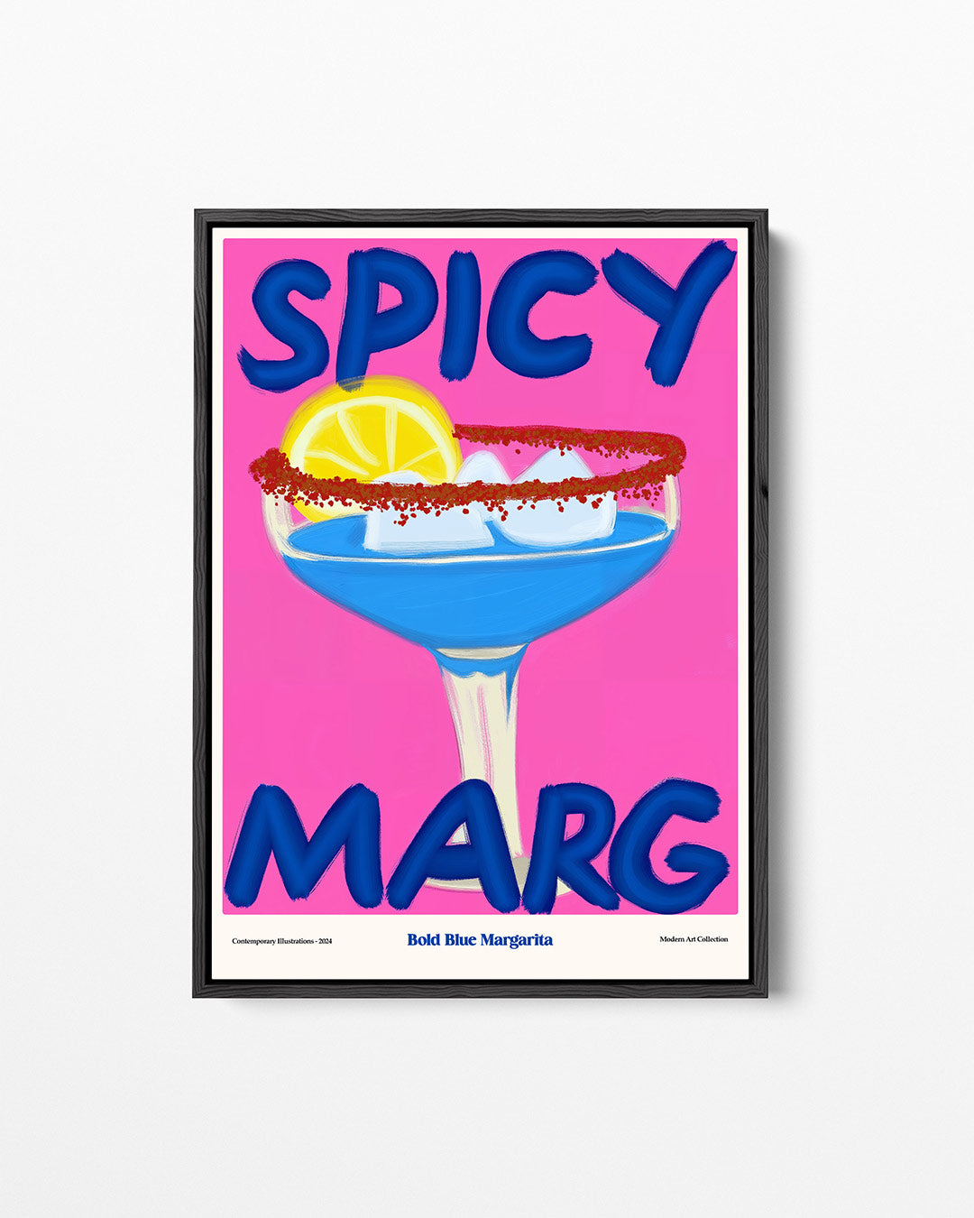 Kleurrijke cocktail illustratie Kunstwerk