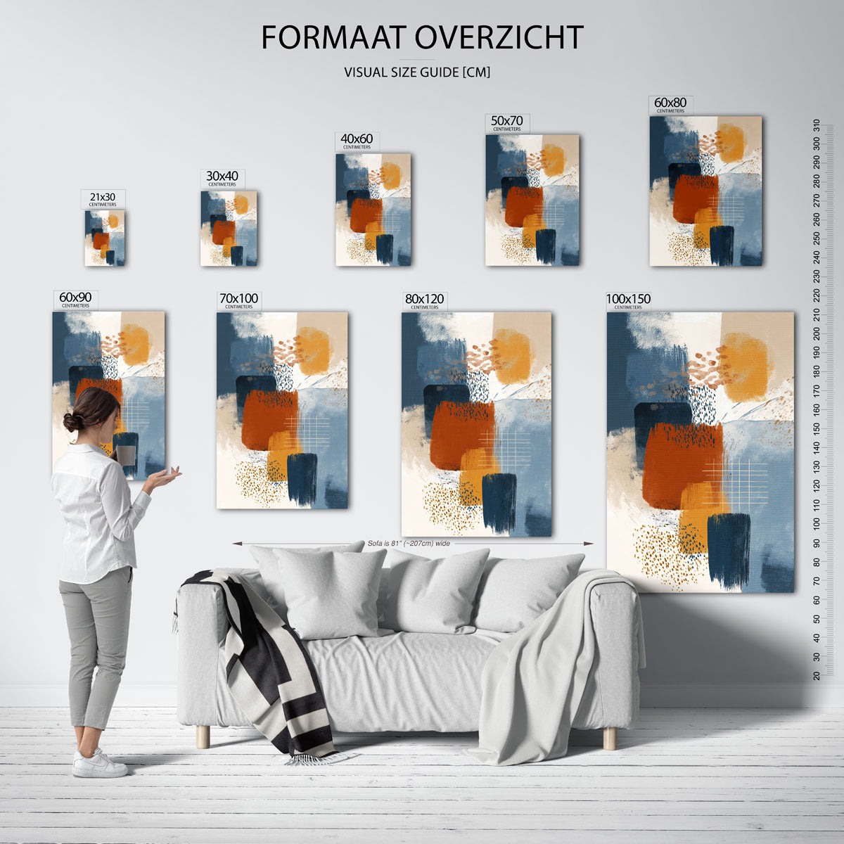 Abstracte vormen Poster