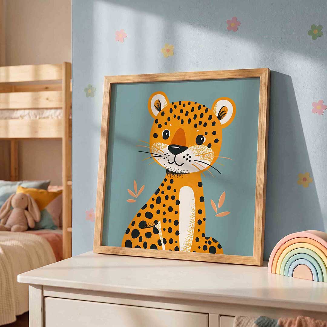 Schattige luipaard Poster